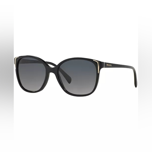 Prada PR 01OS Conceptual Black Square Sunglasses - AUTHENTIC & NEW - Picture 2 of 3